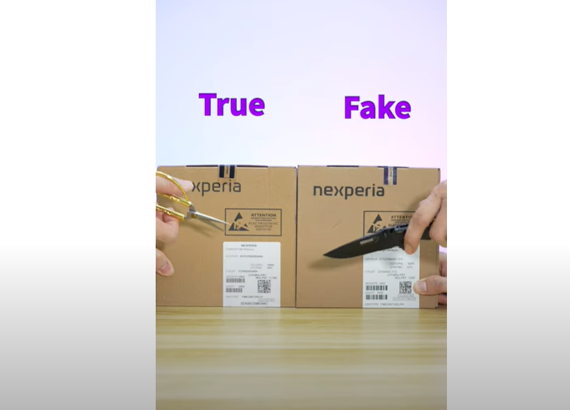 Can you see real chips when compared to fake chips?