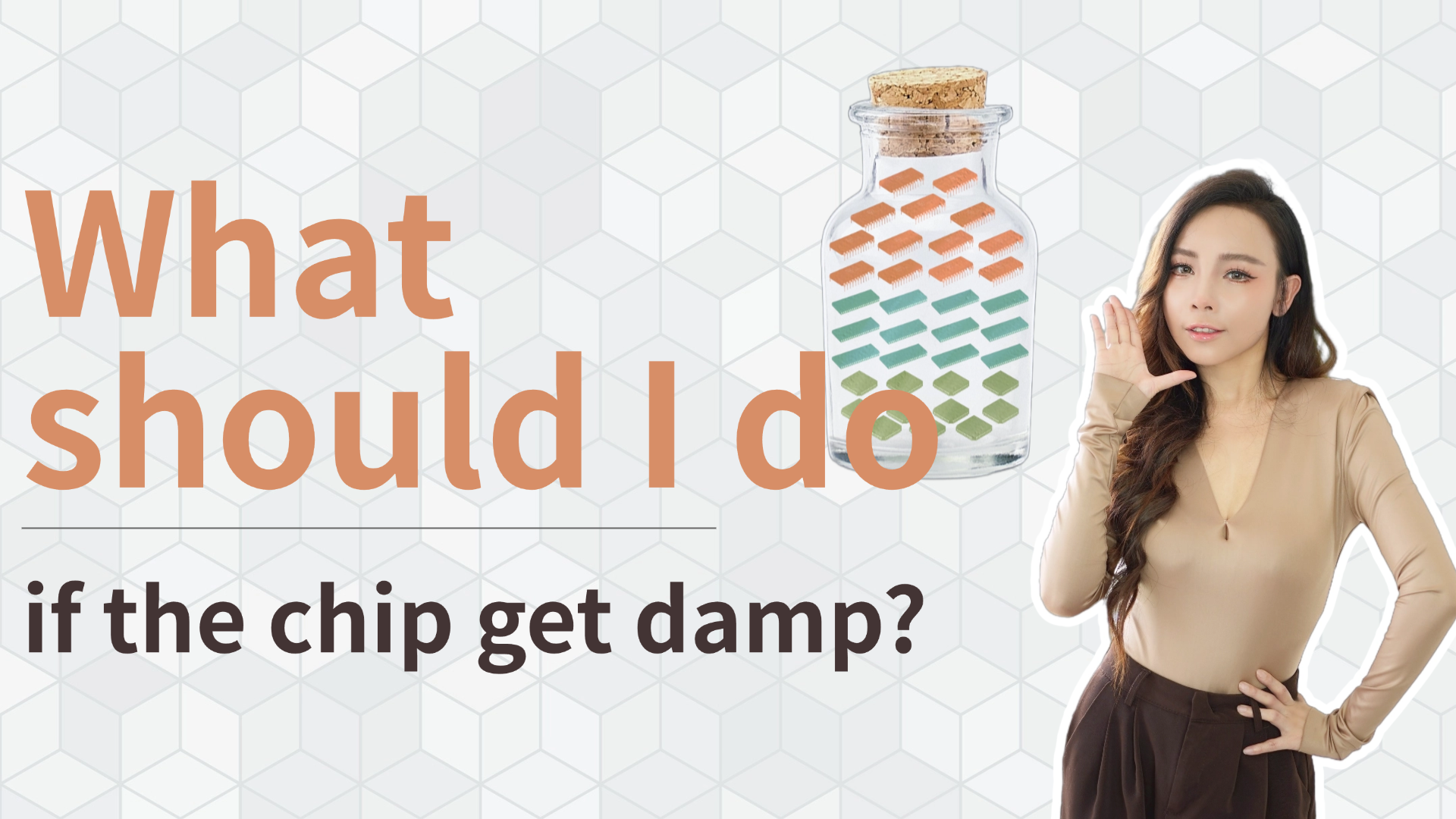 What if the electronic components get damp? IC chip moisture-proof solution.