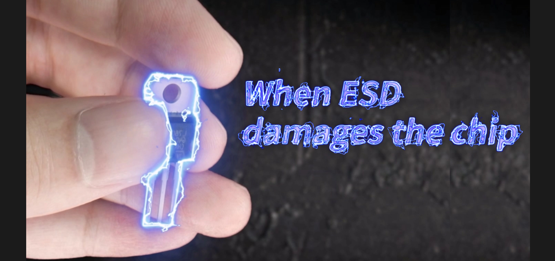 Static electricity damage causes chip failure