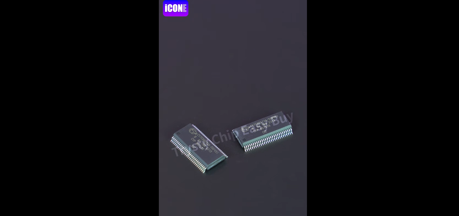 CY7C68013A-56PVXI USB Interface IC, Unboxing of the electronic components. | ICONECIHP Website