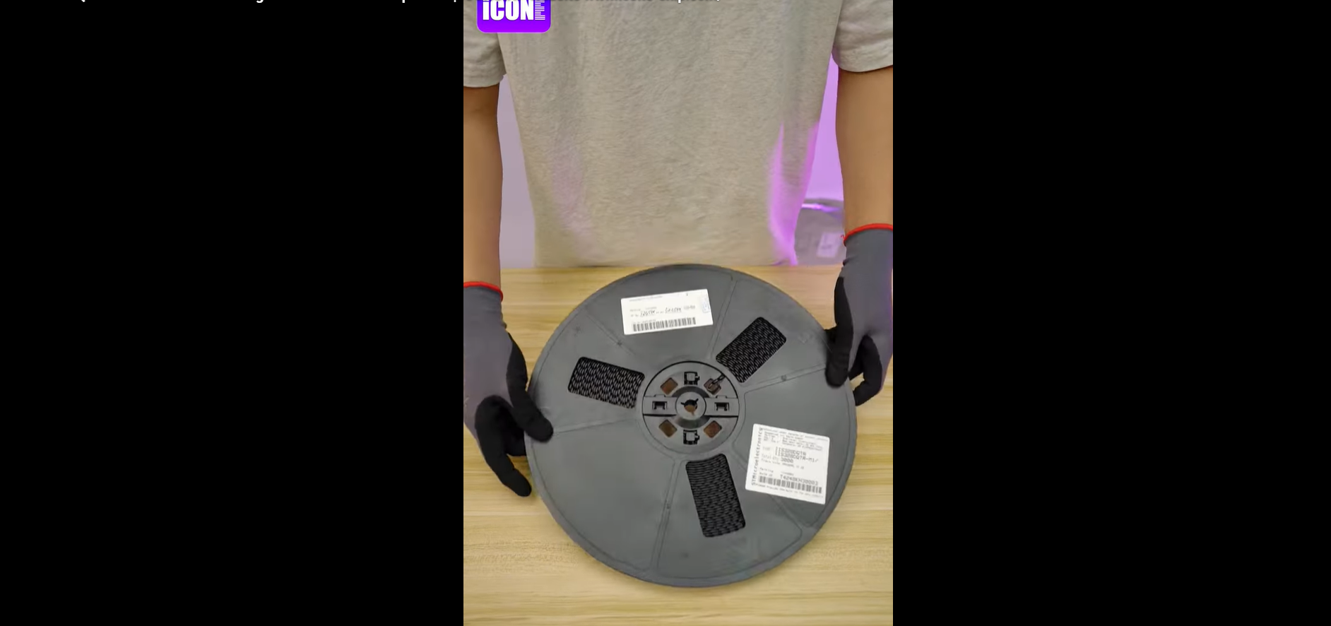 IIS328DQTR Accelerometer Unboxing of the electronic components| ICONCIHP Website www.icone-chip.com/