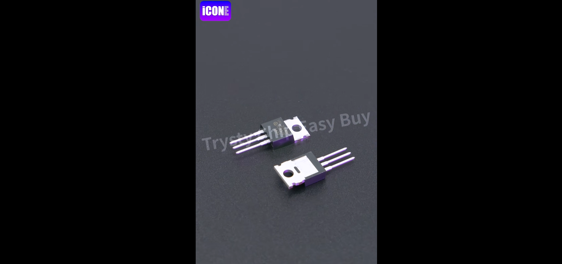 IRLZ44NPBF MOSFETs, Unboxing of the electronic components.| ICONECIHP Website www.icone-chip.com/