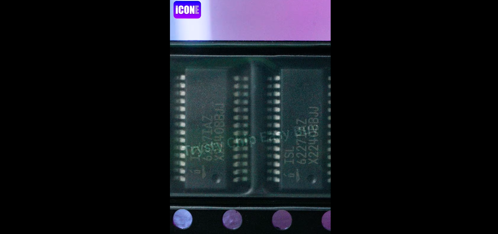 ISL6227IAZ-T Switching Controllers, Unboxing of the electronic components. | ICONECIHP Website
