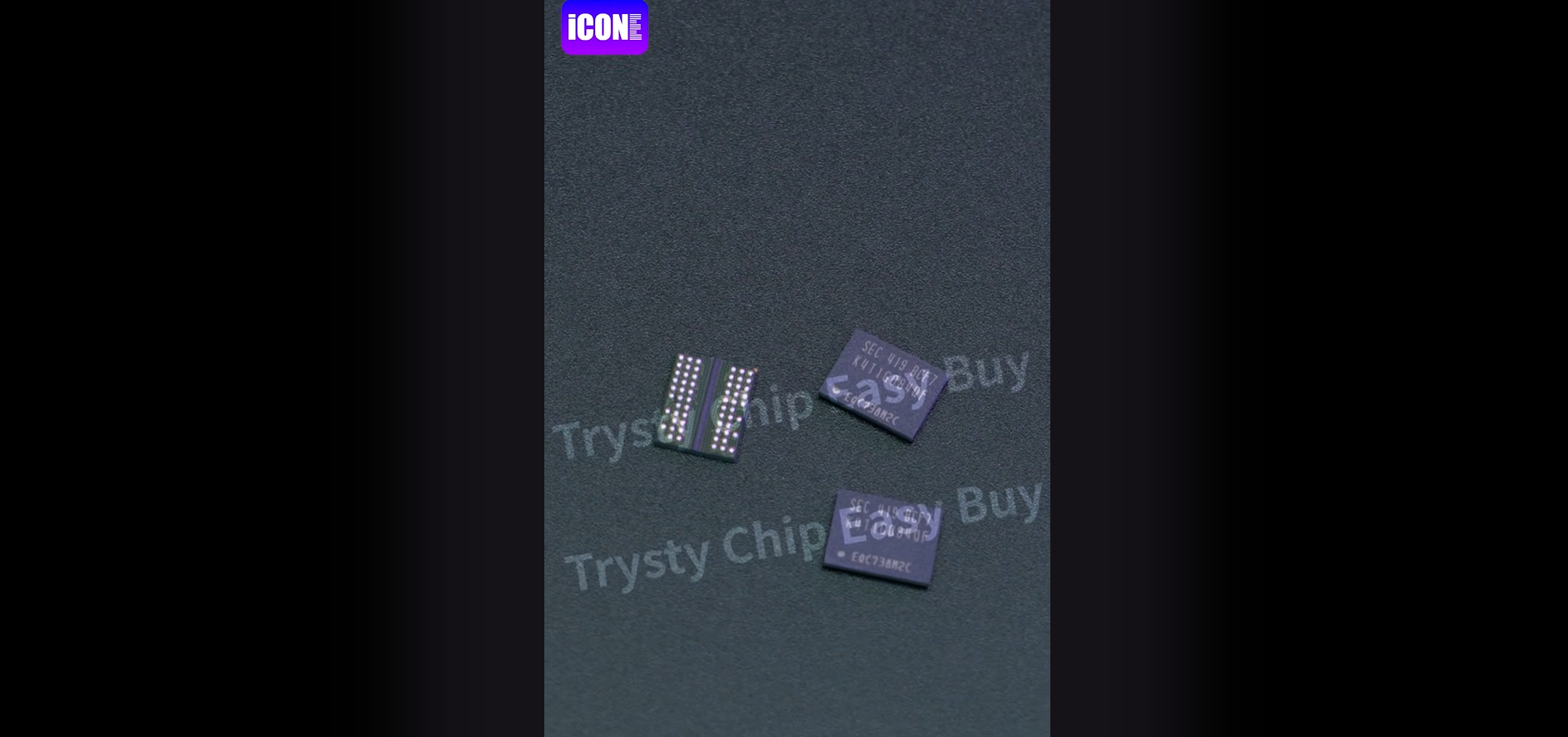 K4T1G084QF-BCF7 DDR2 SDRAM, Unboxing of the electronic components.| ICONECIHP Website