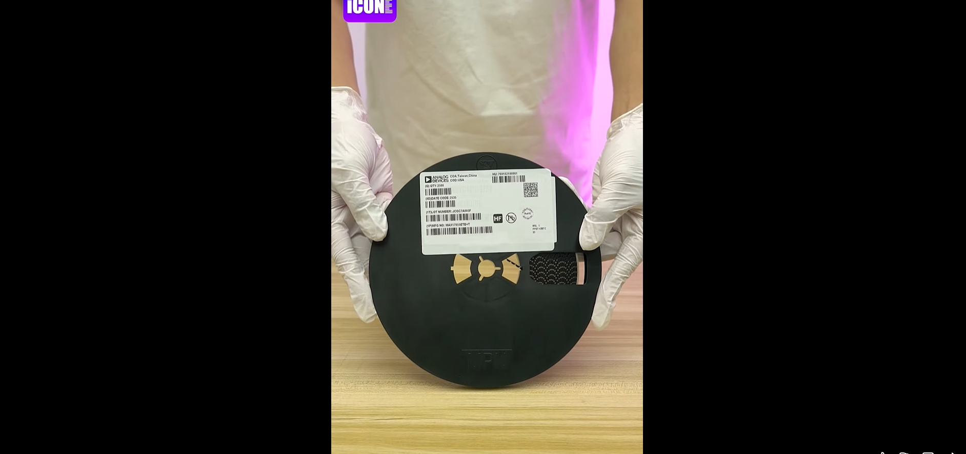 MAX17055ETB+T Battery Management Unboxing of the electronic components. | ICONCIHP Website