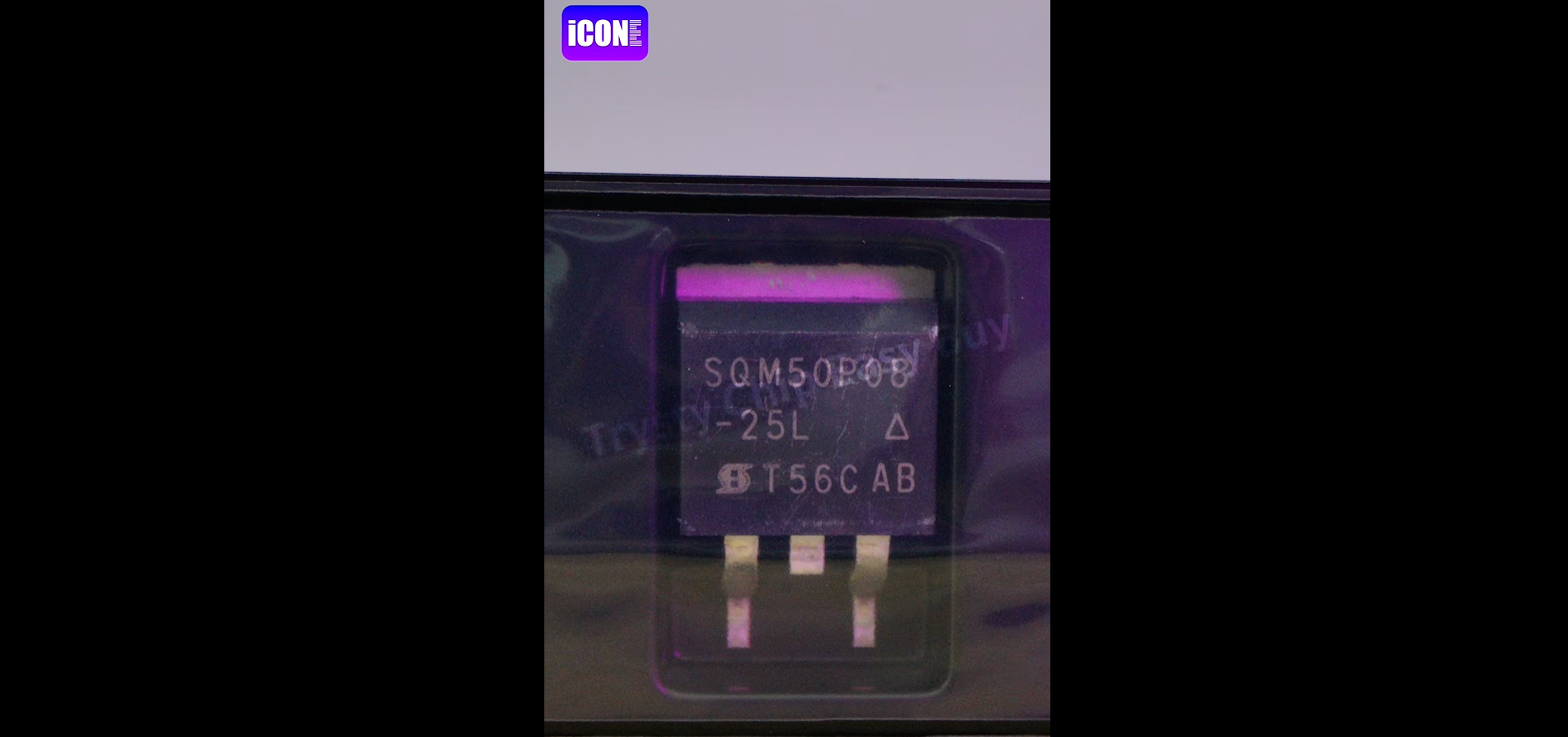 SQM50P08-25L_GE3 MOSFETs, Unboxing of the electronic components|ICONECIHP Website www.icone-chip.com