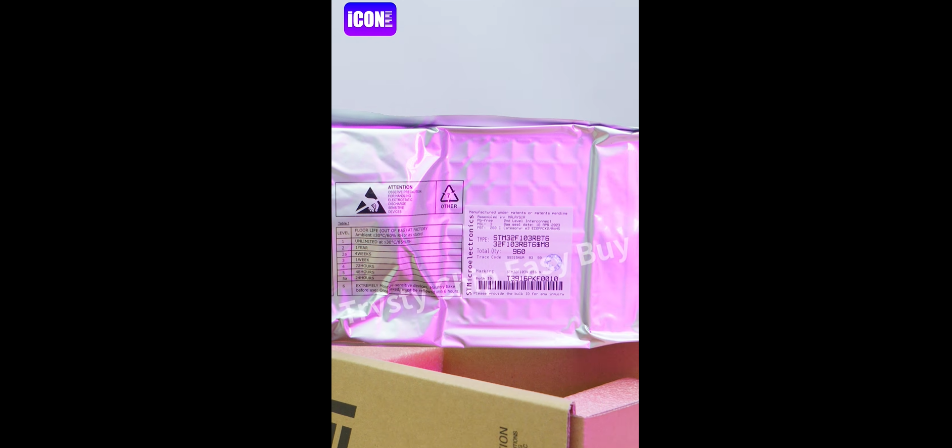 STM32F103RBT6 ARM Microcontrollers - MCU, Unboxing of the electronic components. | ICONECIHP Website