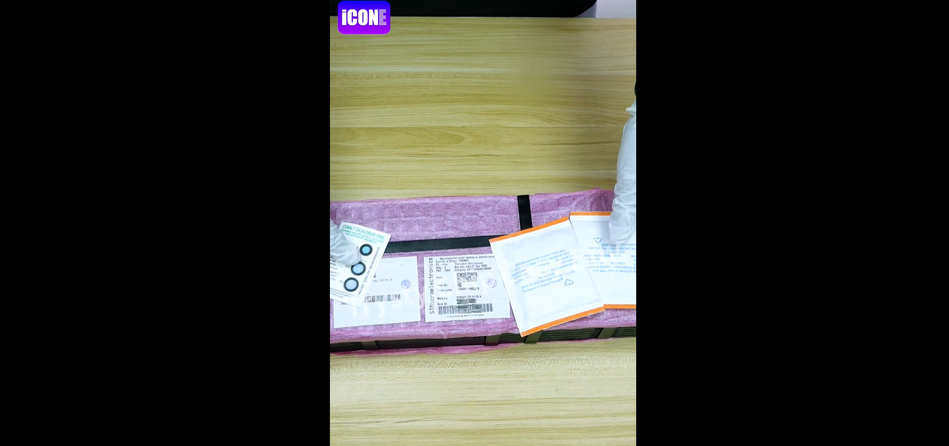 STM32F722RET6 ARM Microcontrollers - MCU, Unboxing of the electronic components. | ICONECIHP Website