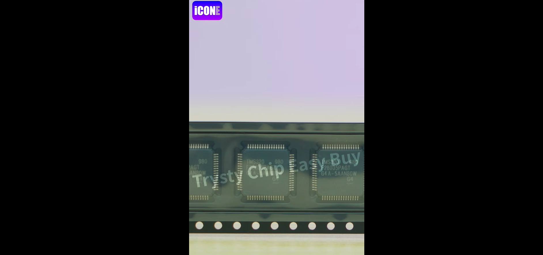 TMS320F28035PAGTR 32-bit Microcontrollers - MCU, Unboxing of the electronic components. | ICONECIHP