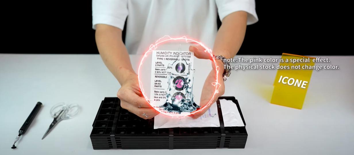 NXP Electronics 元器件开箱，湿度卡变色芯片能用吗？