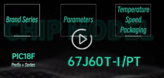 Most chip's naming rules,PIC18F67J60T-IPT